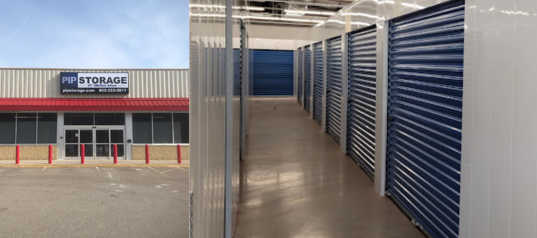 PIP Storage store front and storage units